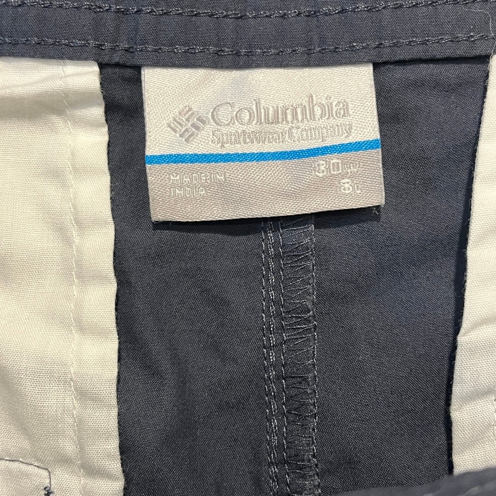 Columbia Shorts Mens 30 Navy Blue Cotton Casual Outdoor AM4471 - Picture 3 of 8